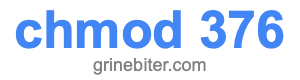 chmod 376 chmod 376