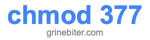 chmod 377 chmod 377