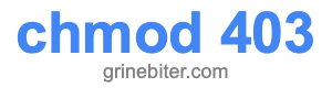 chmod 403 chmod 403