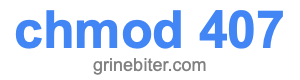 chmod 407 chmod 407
