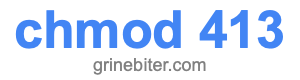 chmod 413 chmod 413