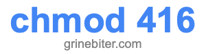 chmod 416 chmod 416