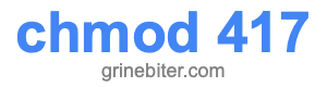 chmod 417 chmod 417