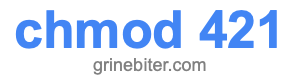 chmod 421 chmod 421