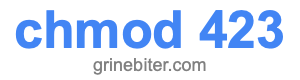 chmod 423 chmod 423