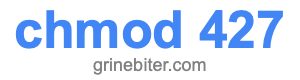 chmod 427 chmod 427