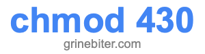 chmod 430