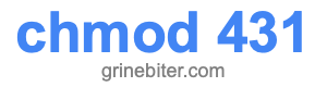 chmod 431