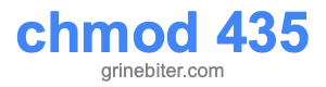chmod 435 chmod 435