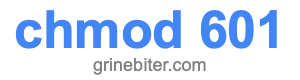 chmod 601 chmod 601