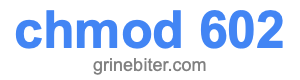 chmod 602 chmod 602