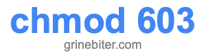 chmod 603 chmod 603