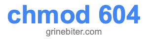 chmod 604 chmod 604