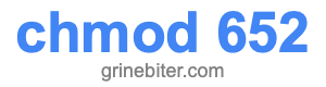 chmod 652 chmod 652