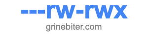 ---rw-rwx ---rw-rwx