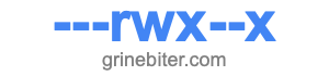 ---rwx--x ---rwx--x