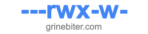 ---rwx-w- ---rwx-w-