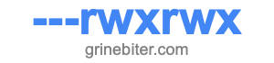 ---rwxrwx ---rwxrwx