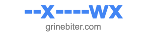 --x----wx --x----wx