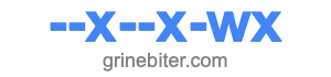 --x--x-wx --x--x-wx