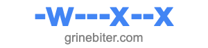 -w---x--x -w---x--x