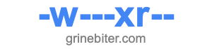 -w---xr-- -w---xr--