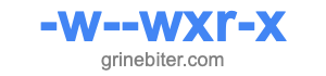 -w--wxr-x -w--wxr-x