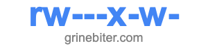 rw---x-w- rw---x-w-