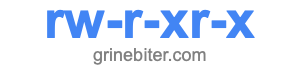 rw-r-xr-x rw-r-xr-x