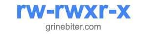 rw-rwxr-x rw-rwxr-x