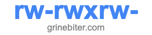 rw-rwxrw- rw-rwxrw-