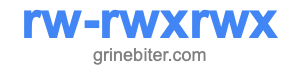rw-rwxrwx rw-rwxrwx